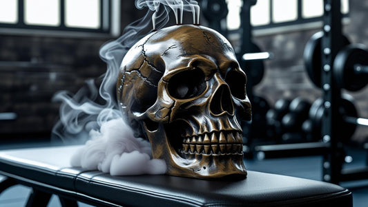 skull incense burner